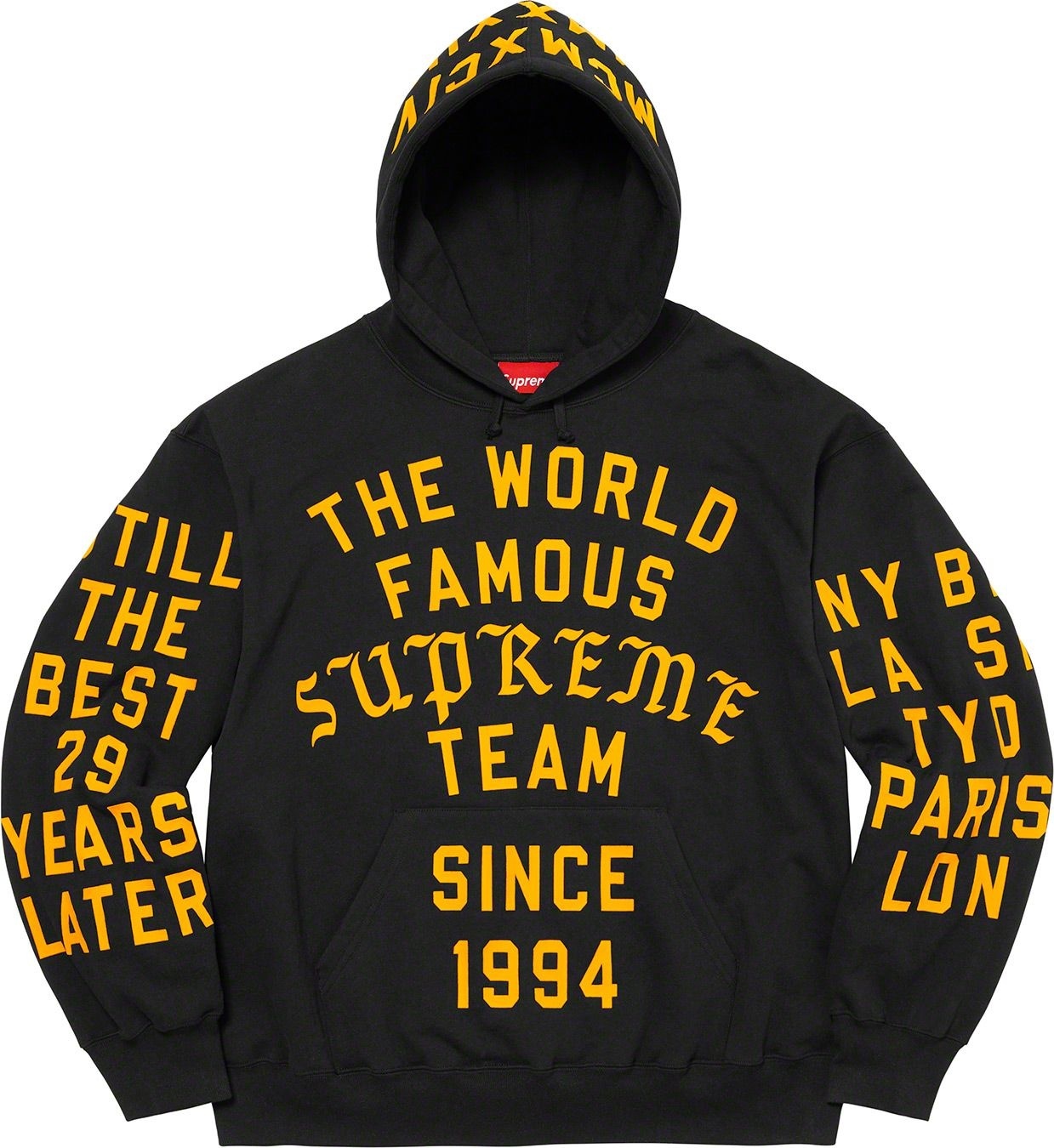 Supreme Team Flocked Hooded Sweatshirt view 13